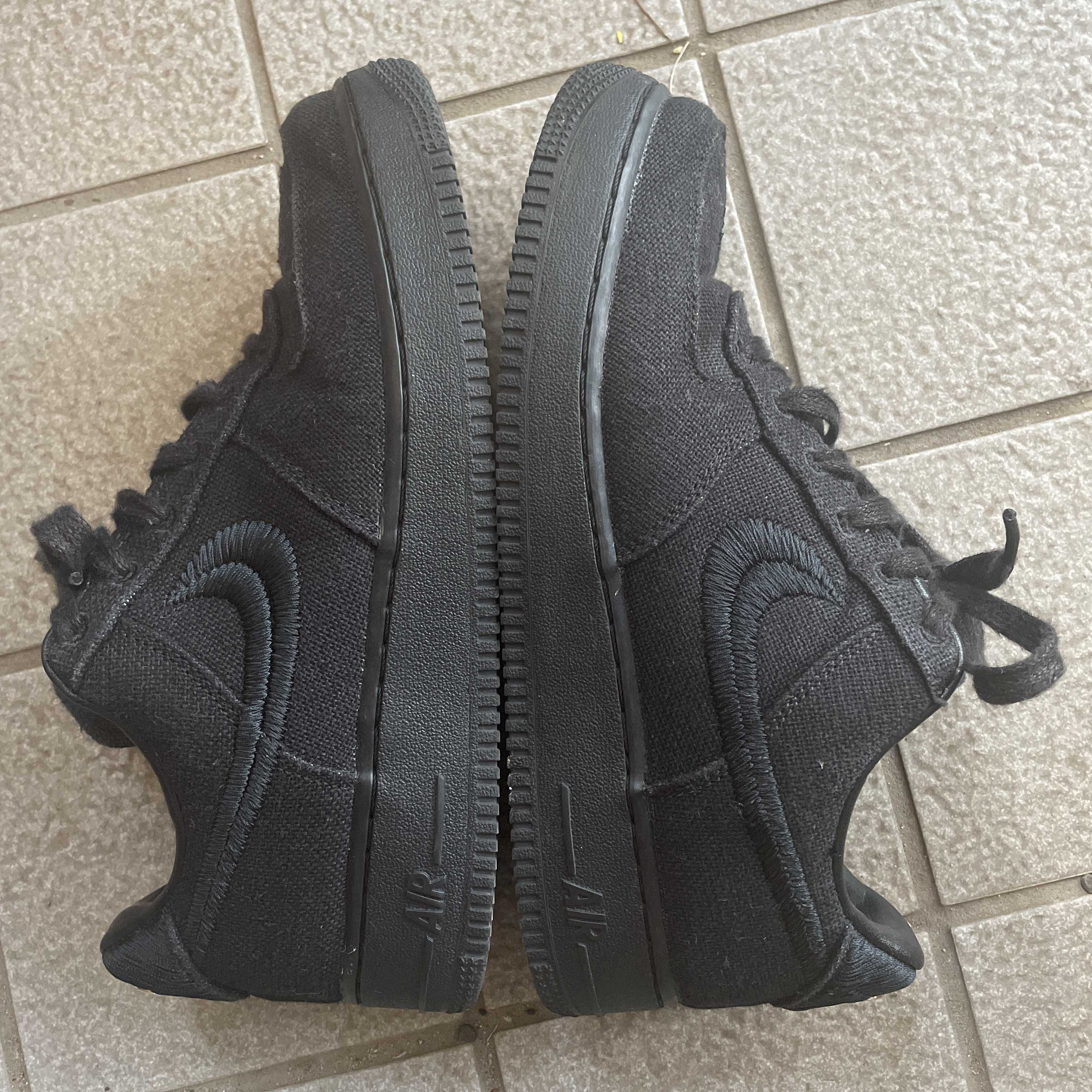 Stussy × Nike Air Force 1 Low "Triple Black"