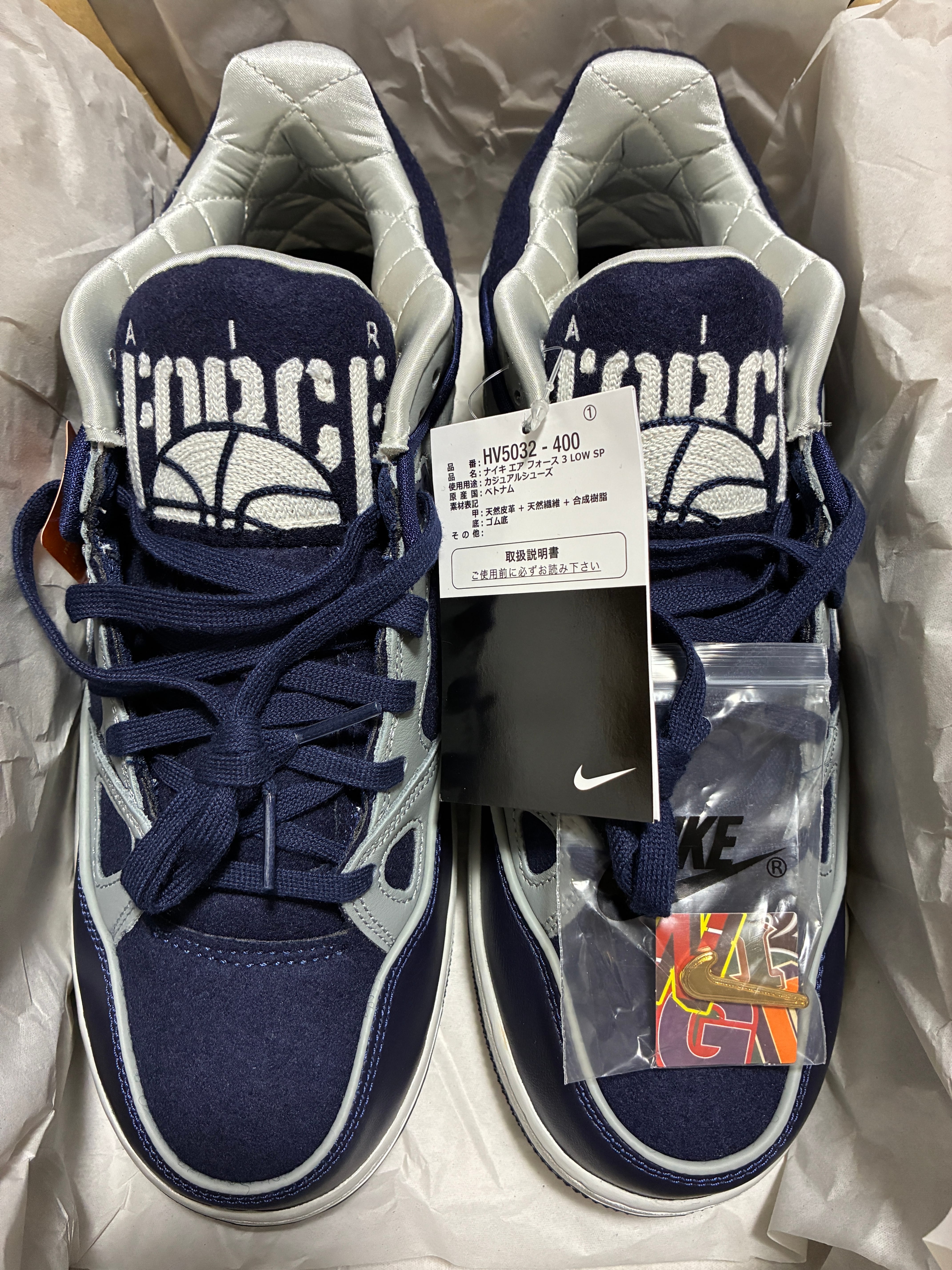 NIGO® × Nike Air Force 3 Low SP "College/Midnight Navy" (NIGO Heel Logo)