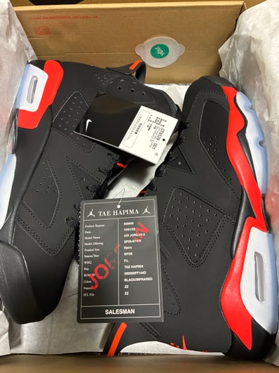 Nike Air Jordan 6 Retro "Infrared Salesman"