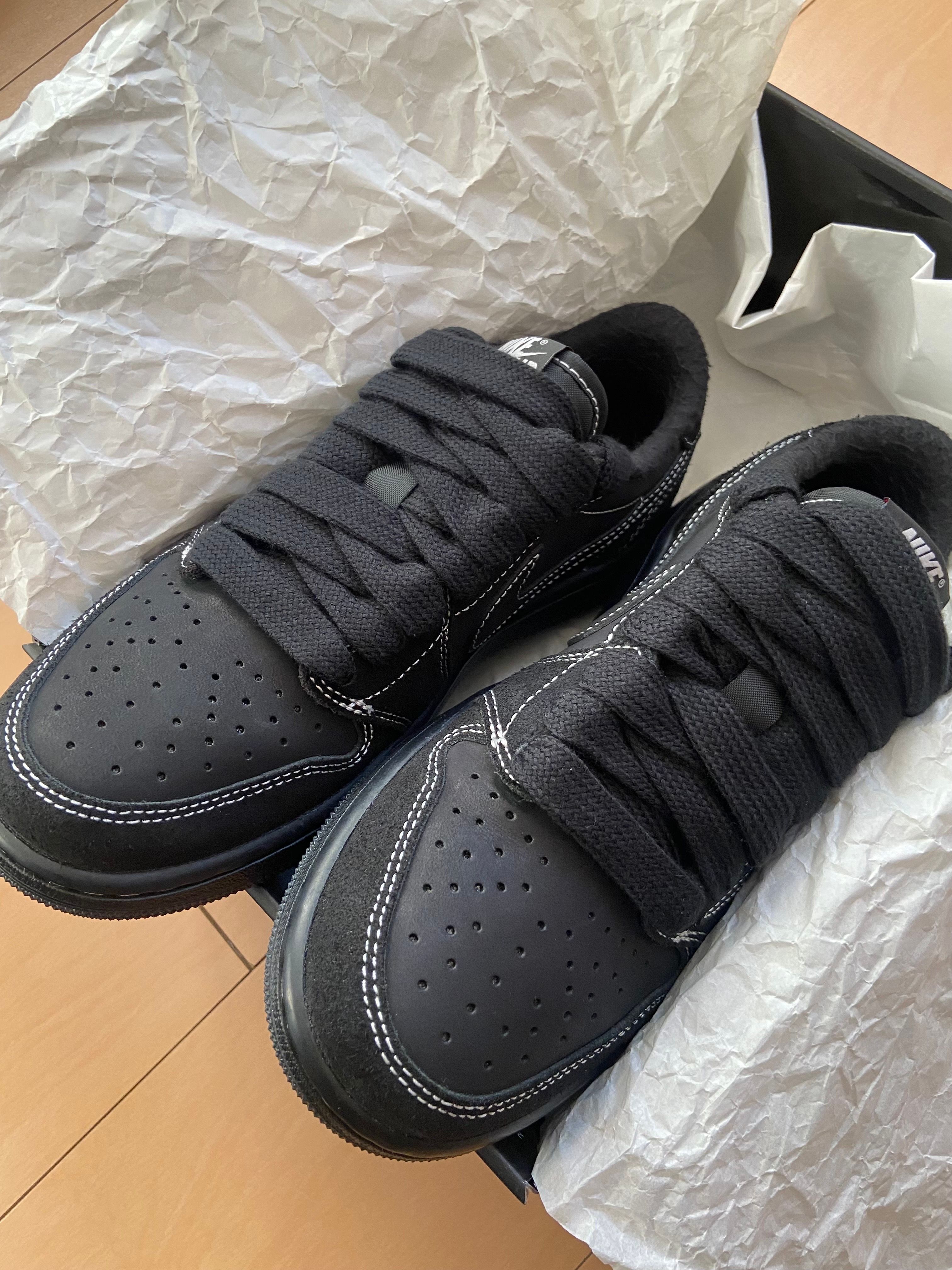 Travis Scott × Nike Air Jordan 1 Low OG SP "Black Phantom"