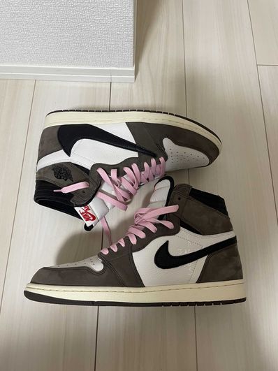 Travis Scott × Nike Air Jordan 1 Retro High OG TS SP "Sail/Dark Mocha"