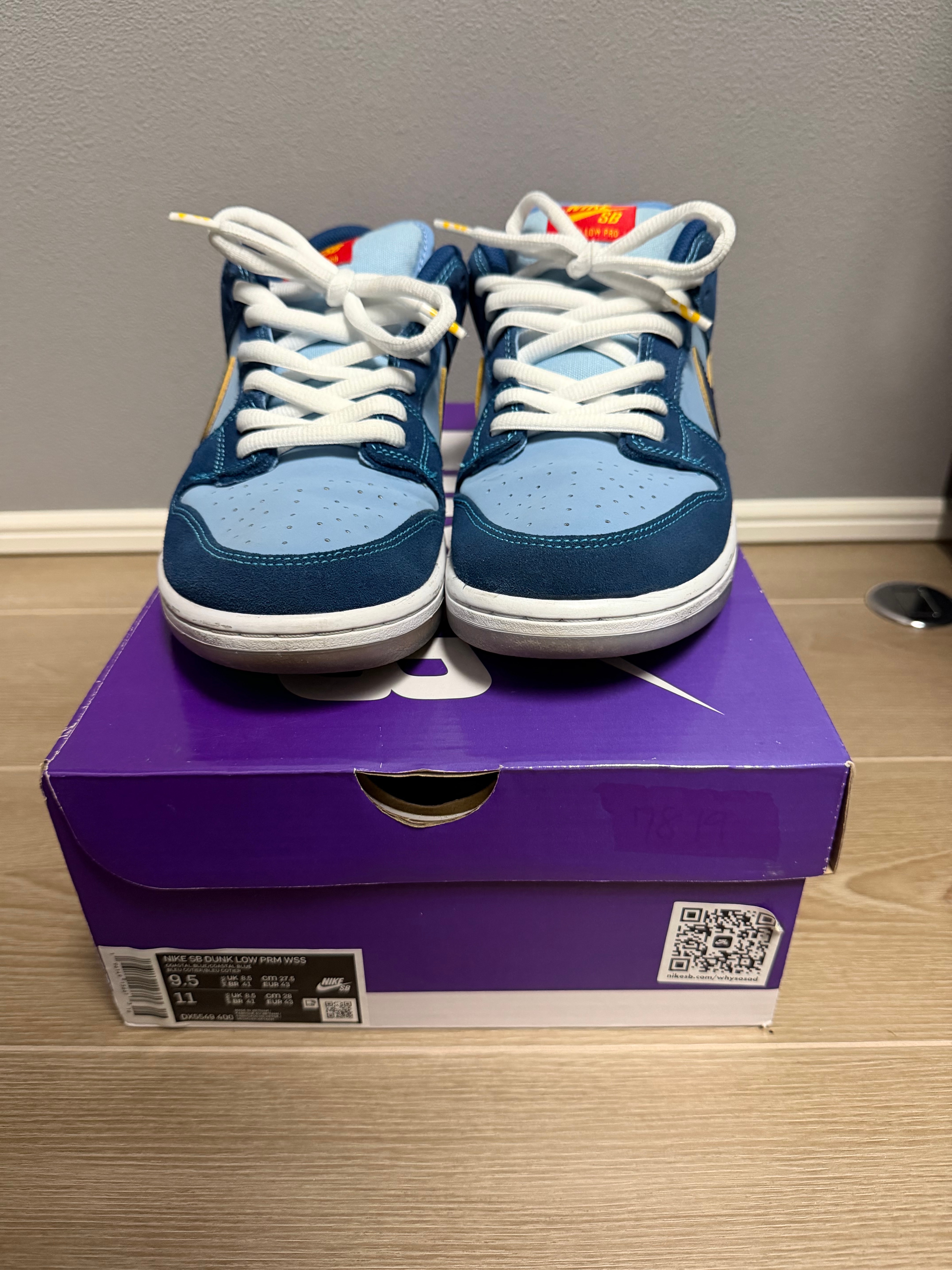 Why So Sad? × Nike SB Dunk Low "Coastal Blue/Speed Yellow-University Red"