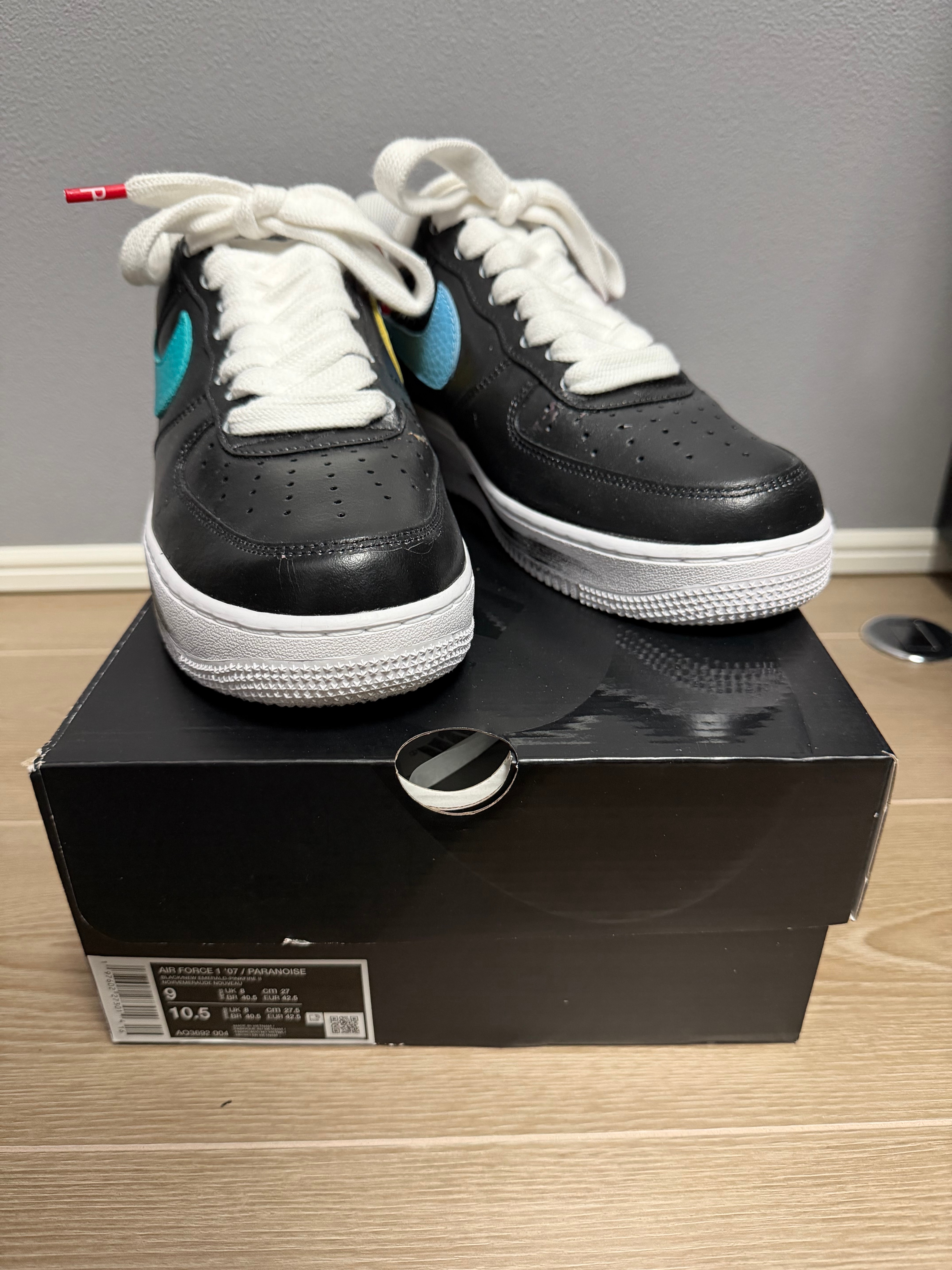 PEACEMINUSONE × Nike Air Force 1 Low '07 Para-Noise 3.0 "Black and Multi-Color" / G-DRAGON