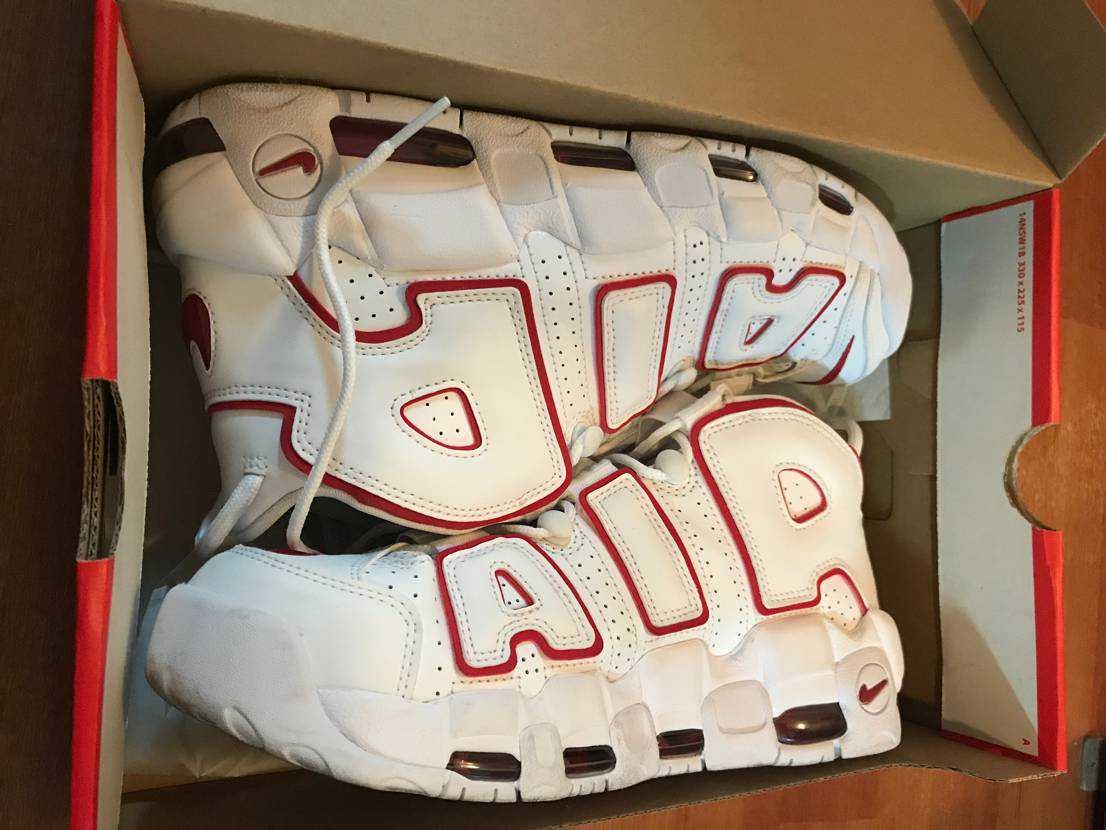 NIKE AIR MORE UPTEMPO "WHITE/VARSITY RED" (2021)