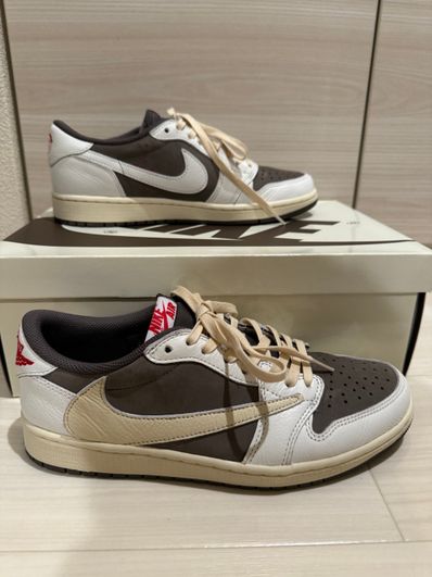 Travis Scott × Nike Air Jordan 1 Low OG SP "Reverse Mocha/Sail and Ridgerock"