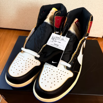fragment design × UNION × Nike Air Jordan 1 High OG "Black/Varsity Red"