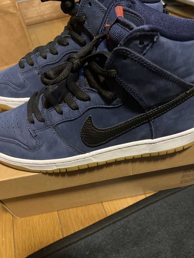 Nike SB Dunk High Orange Label "Obsidian/Black Light Gum Brown"