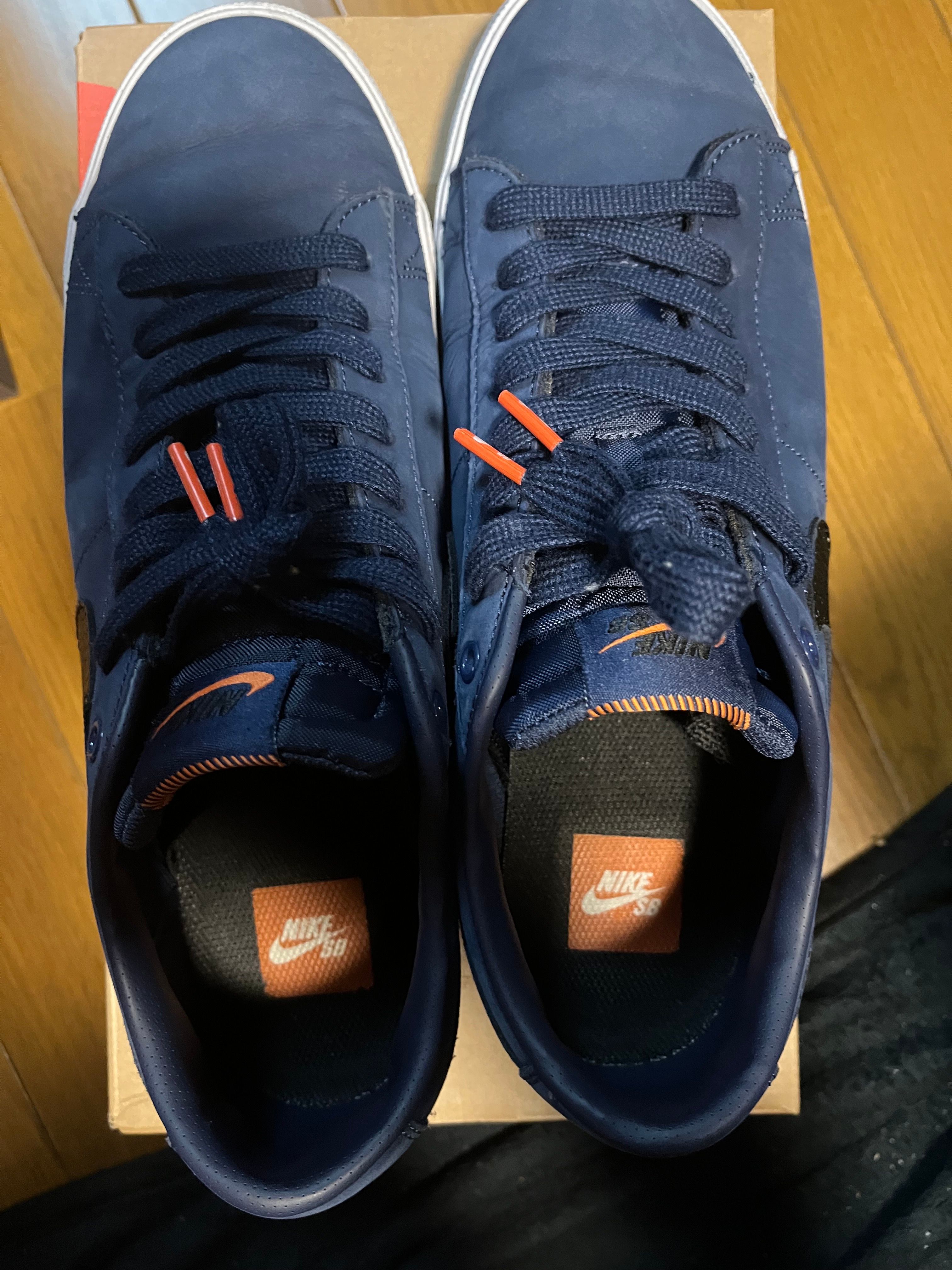 Nike SB Zoom Blazer Low Orange Label "Obsidian/Black/Light Gum Brown"