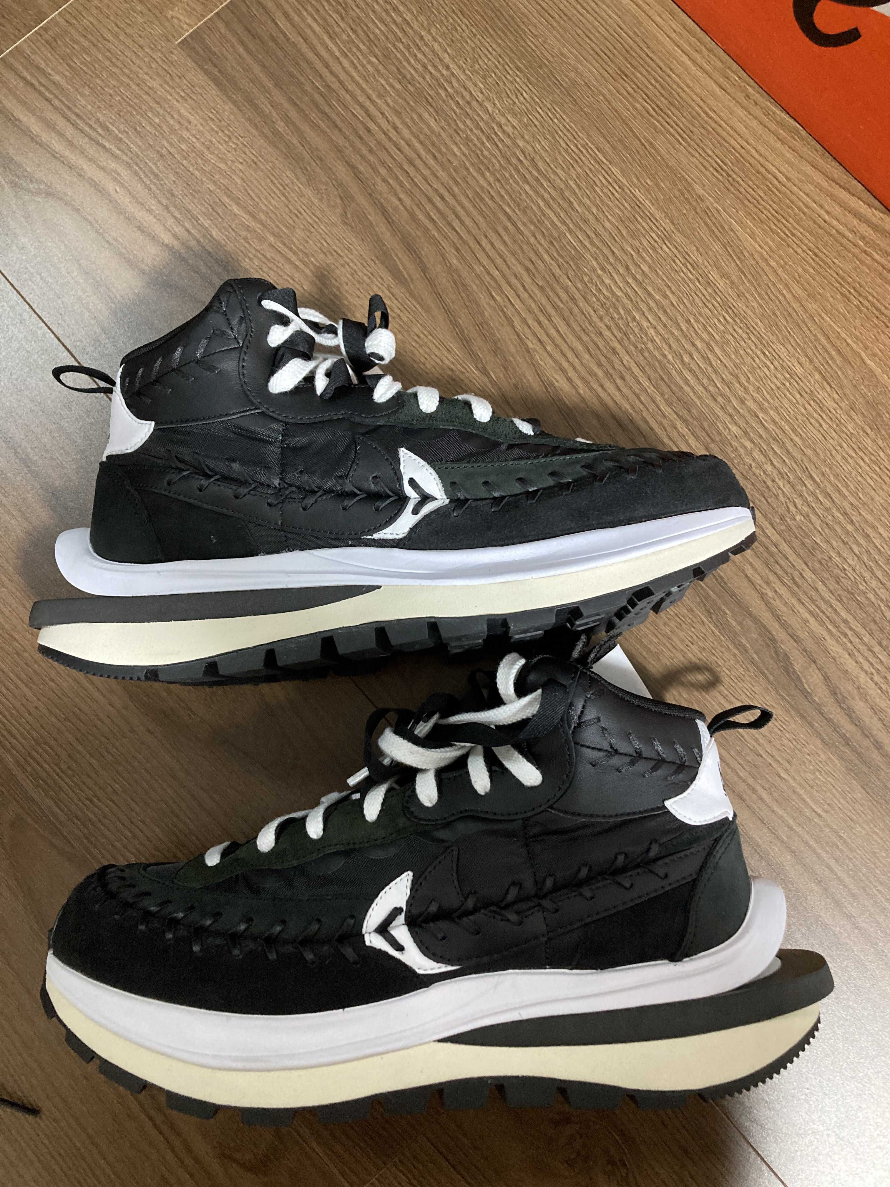 Jean-Paul Gaultier × sacai × Nike Vapor Waffle "Black/Black-White"