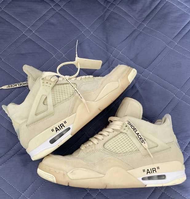 Off-White × Nike Women's Air Jordan 4 SP "Sail"