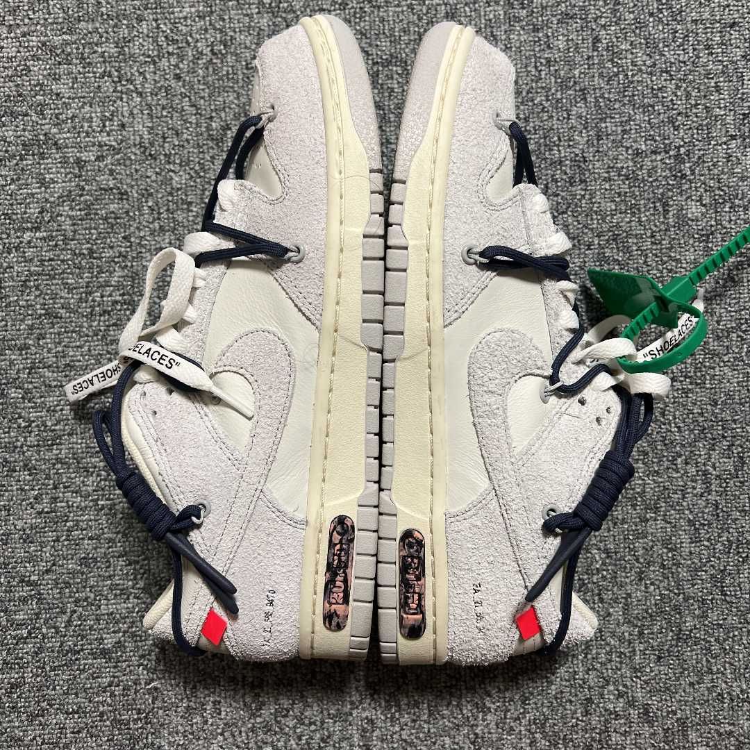 Off-White × Nike Dunk Low "Sail/Neutral Grey/Gridiron"