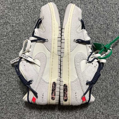 Off-White × Nike Dunk Low "Sail/Neutral Grey/Gridiron"