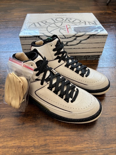 A Ma Maniere × Nike Air Jordan 2 "Airness/Sail and Burgundy"