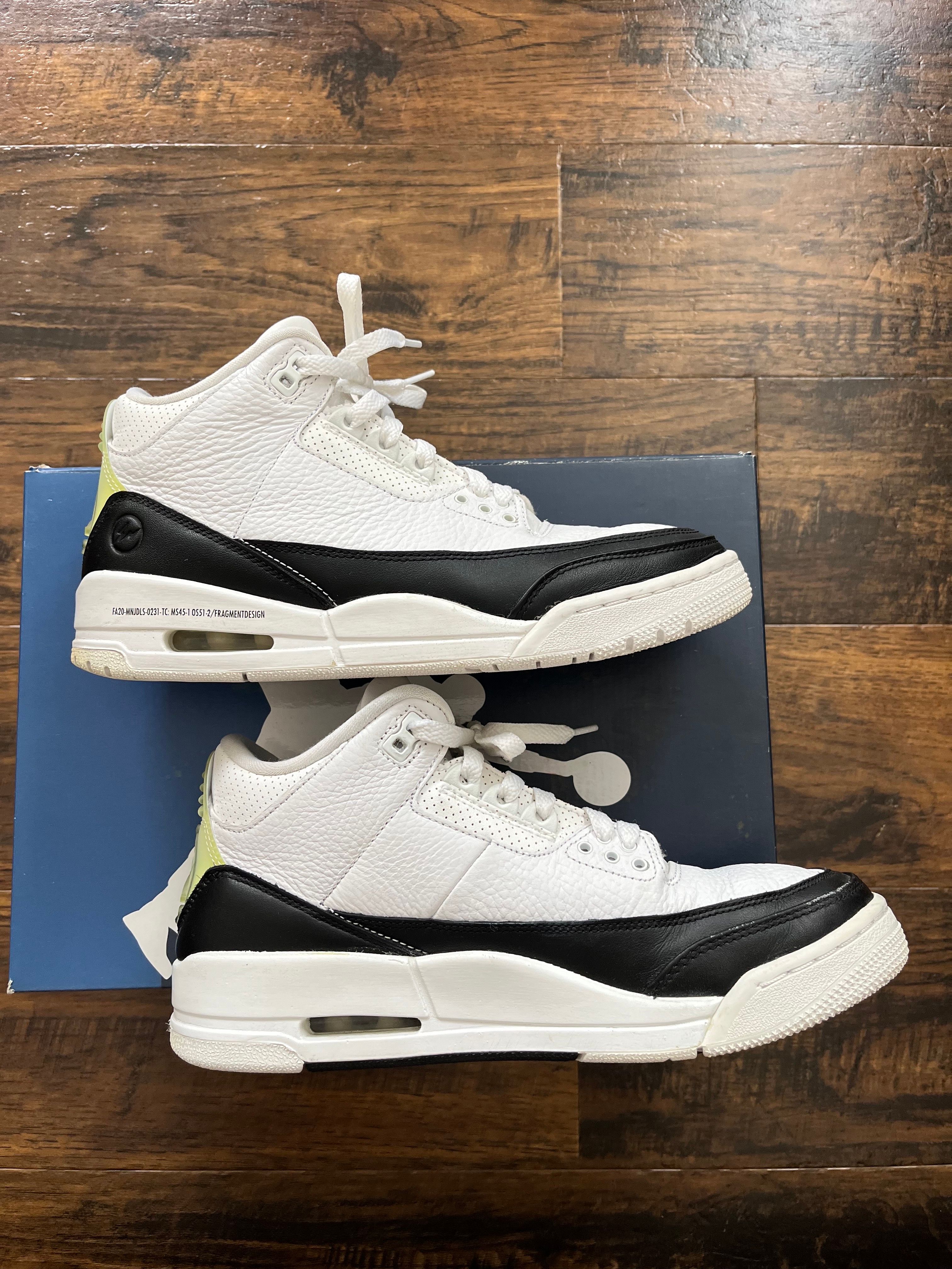 Fragment × Nike Air Jordan 3 "White/Black"