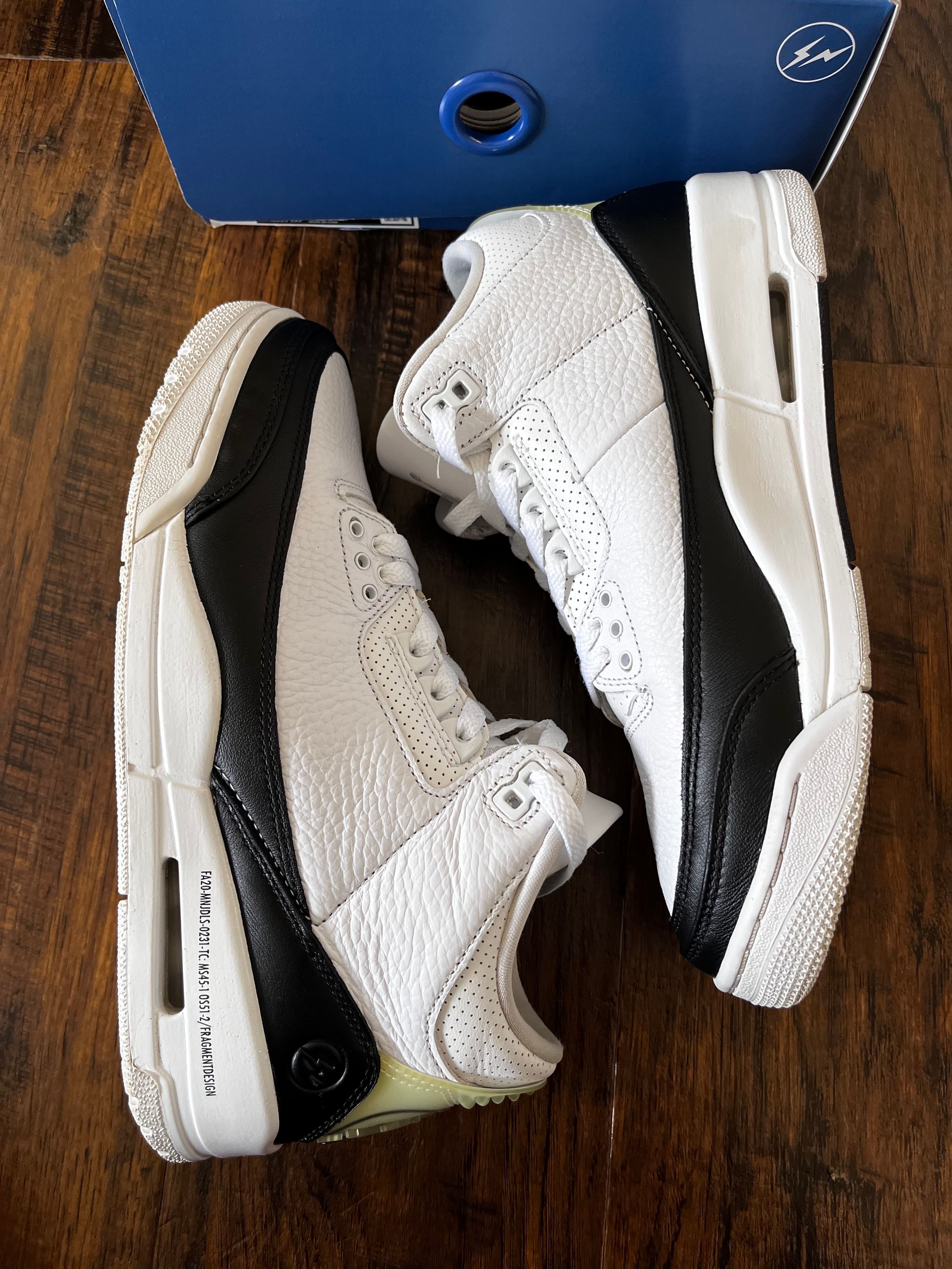 Fragment × Nike Air Jordan 3 "White/Black"