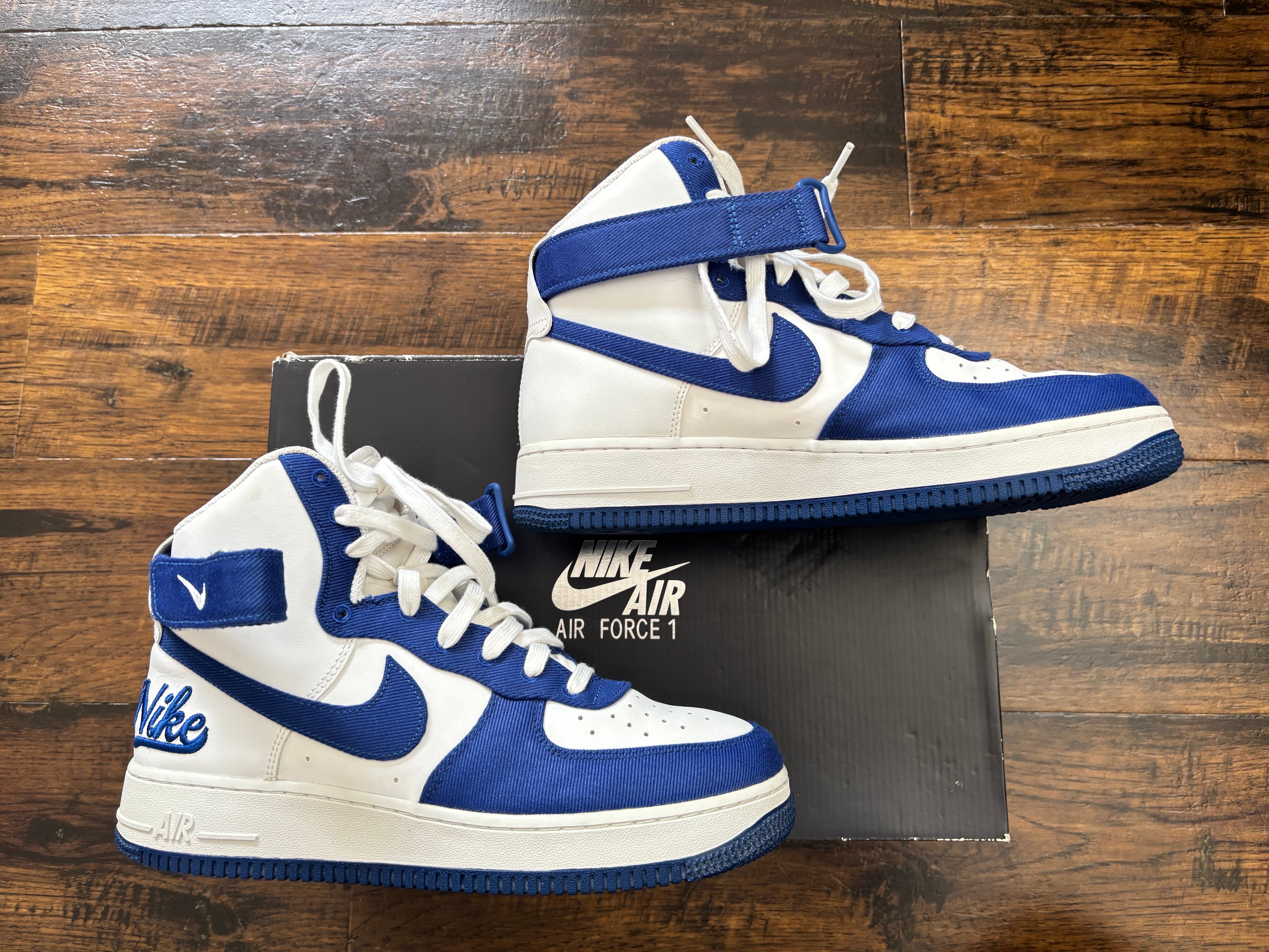 ナイキ エアフォース1 ハイ EMB "ドジャース"