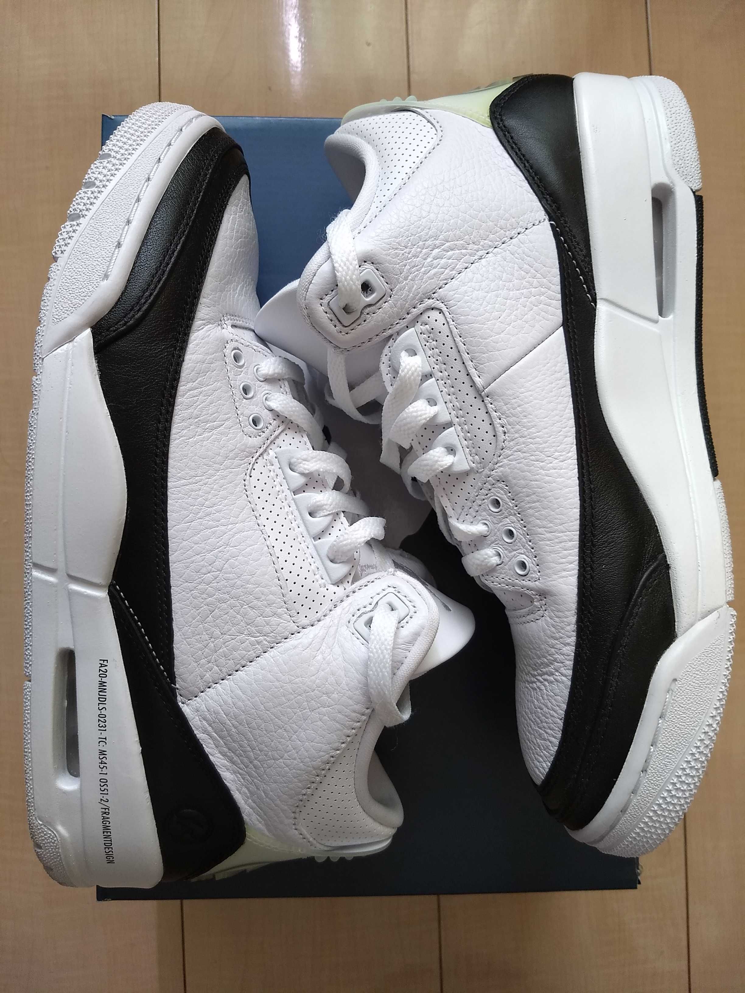 Fragment × Nike Air Jordan 3 "White/Black"