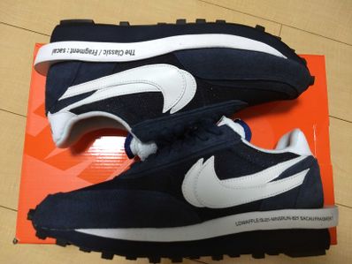 Fragment × sacai × Nike LD Waffle "Blackended Blue"