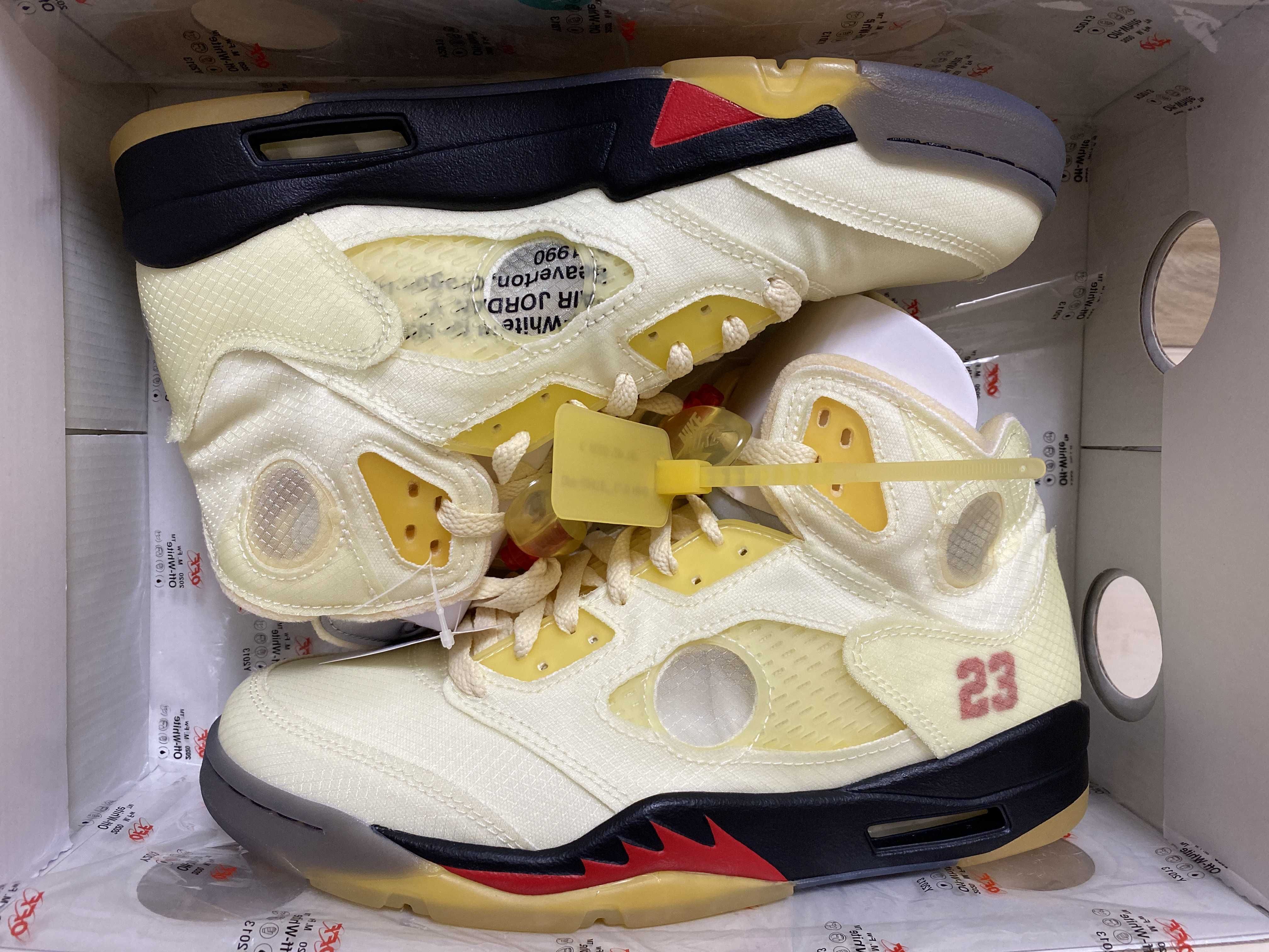 Off-White × Nike Air Jordan 5 "Sail"