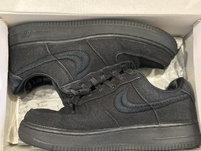 Stussy × Nike Air Force 1 Low "Triple Black"