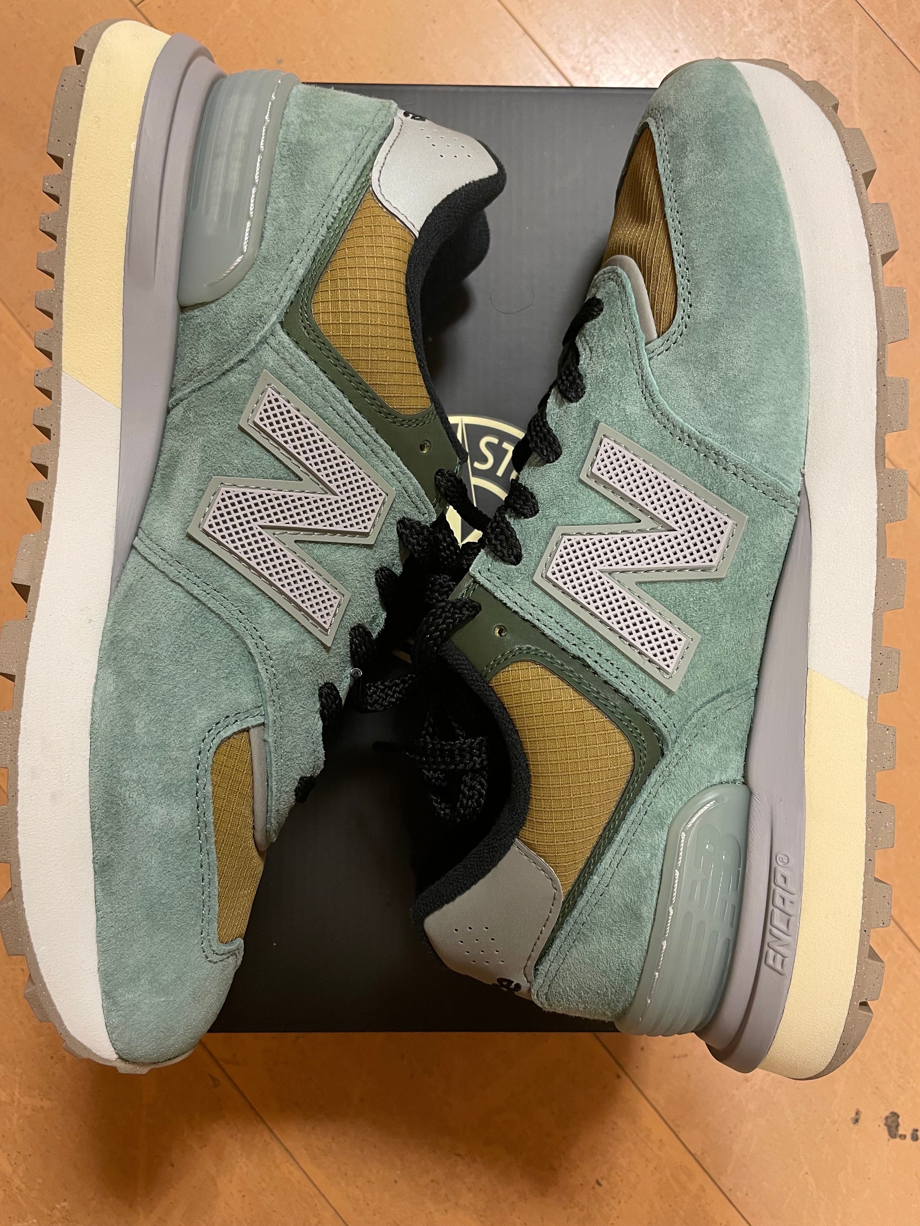 Stone Island × New Balance 574 Legacy "Green Clay"