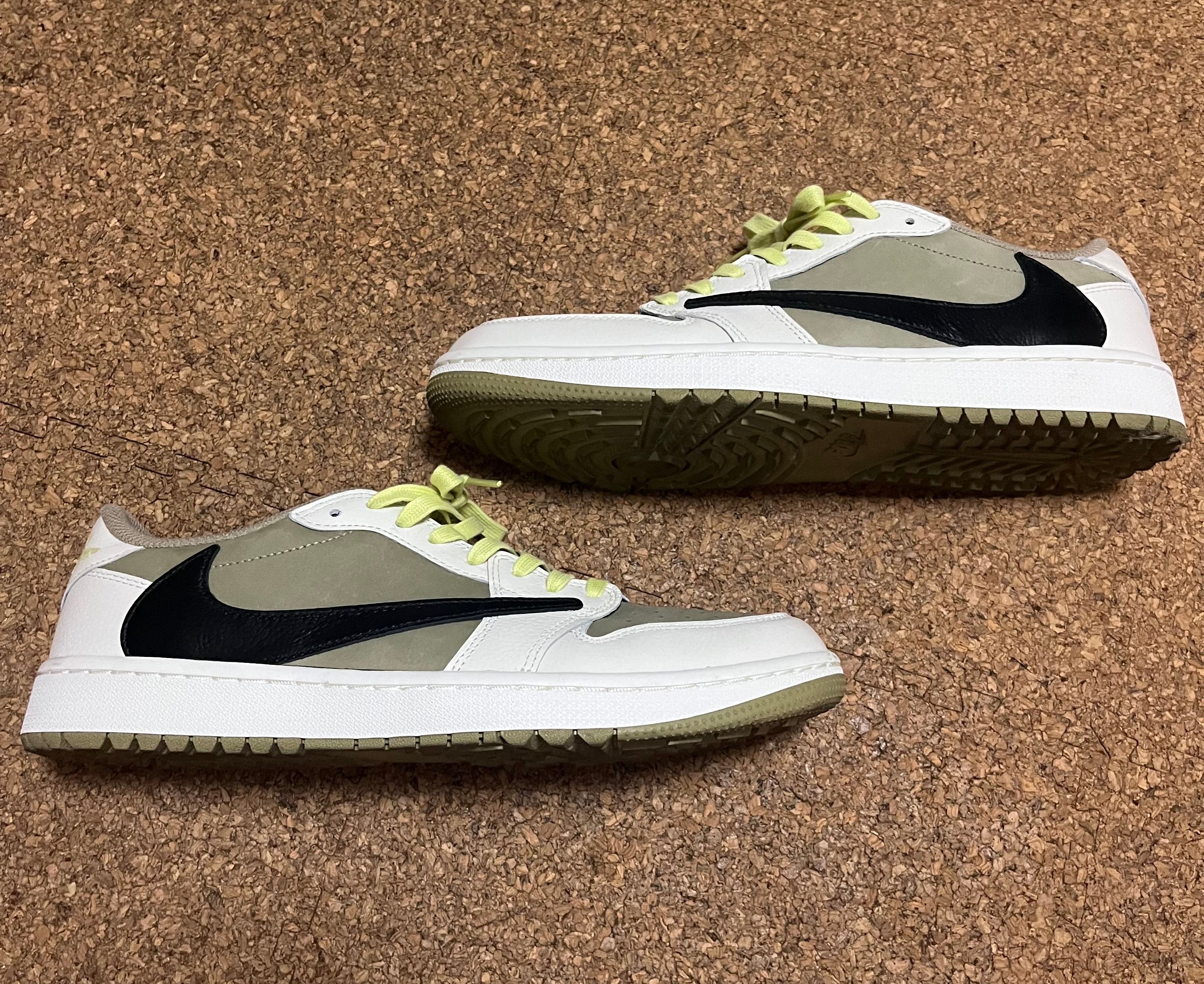 Travis Scott × Nike Air Jordan 1 Low Golf NRG "Neutral Olive"