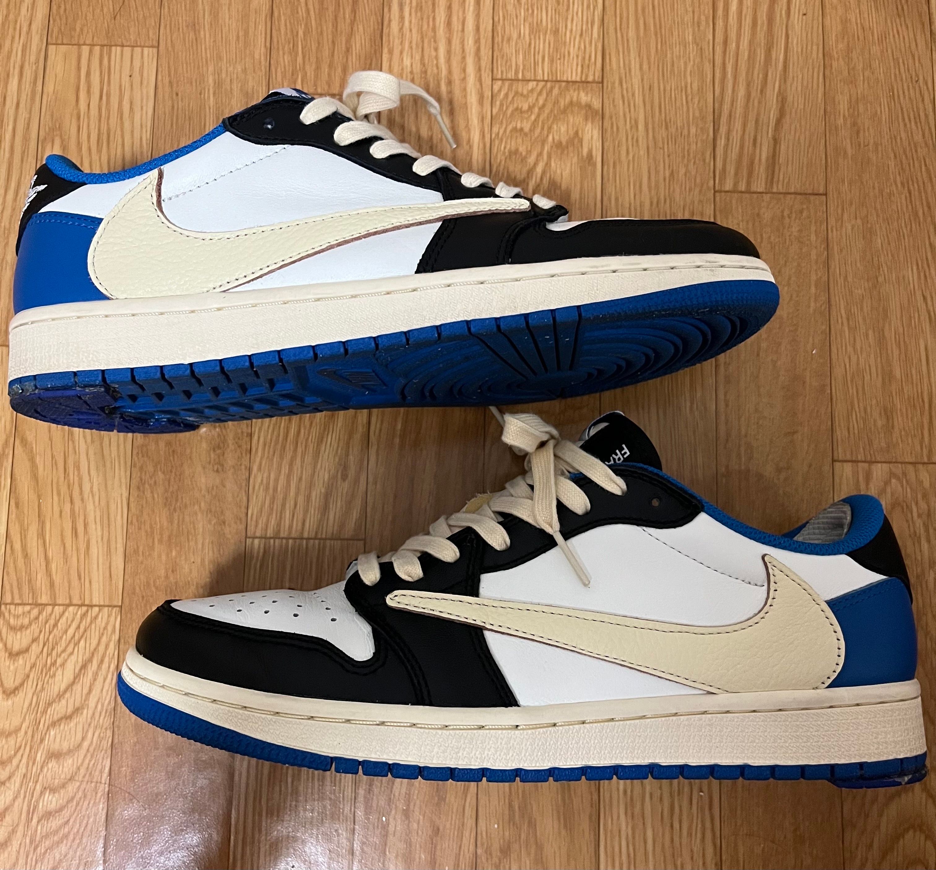 Travis Scott × fragment design × Nike Air Jordan 1 Low OG SP "Military Blue"