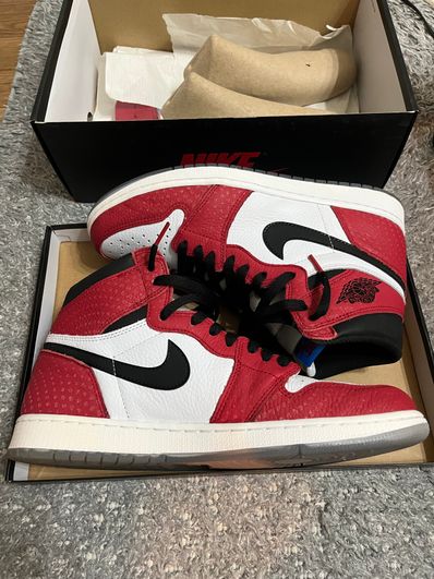 Spiderman × Nike Air Jordan 1 Origin Story "Gym Red/White/Photo Blue/Black"