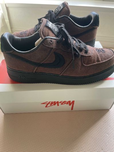 Stussy × Nike Air Force 1 Low "Triple Black"