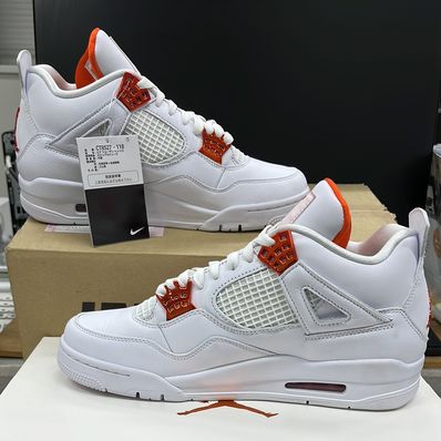 Nike Air Jordan 4 Retro "White/Team Orange"