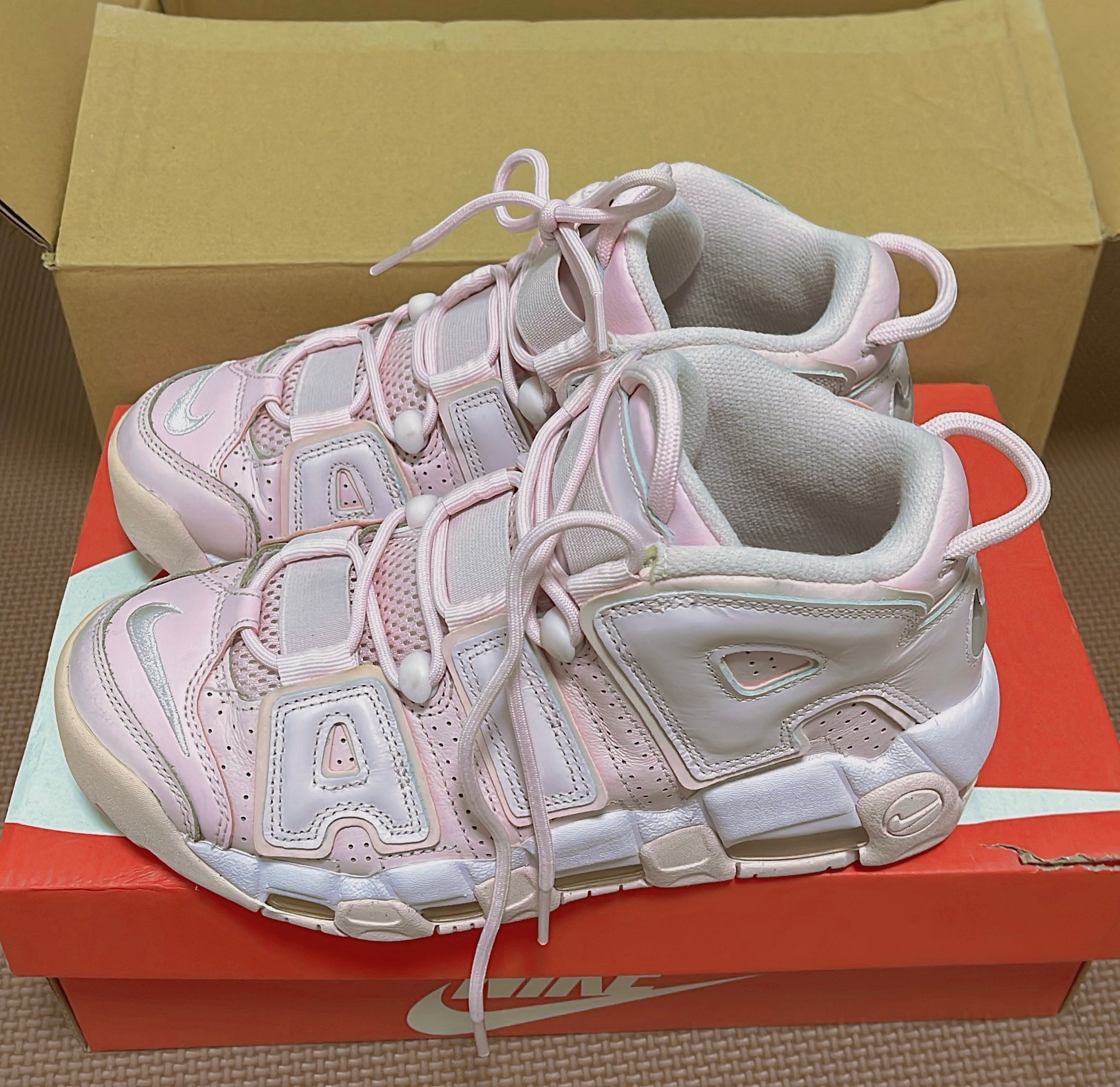 NIKE モアアップテンポ ピンク 24.5cm ナイキ ウィメンズ エアモア 