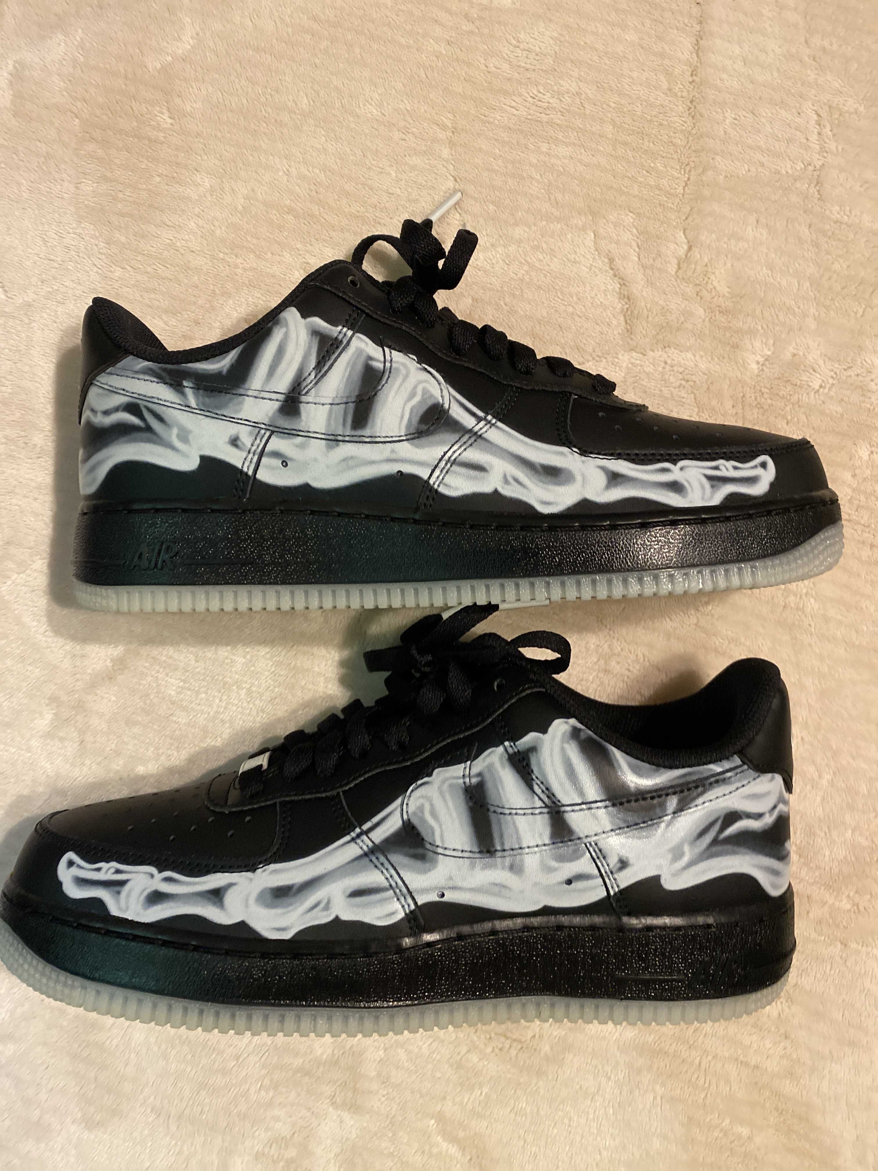 Nike Air Force 1 Low "Black Skeleton"