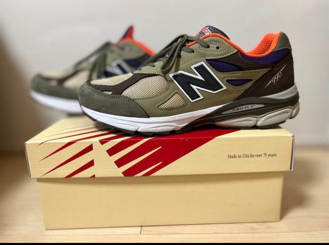 New Balance 990V3 "Khaki/Orange"
