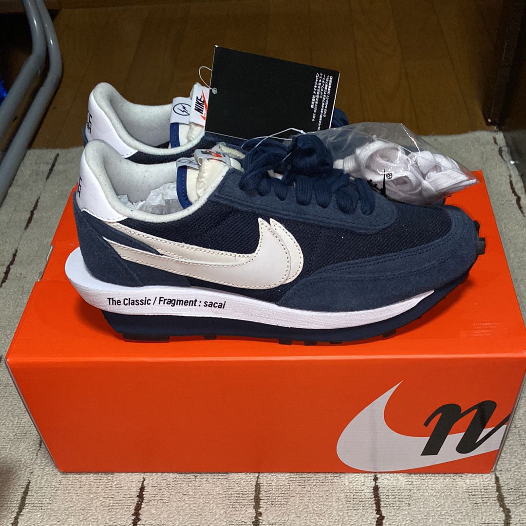 Fragment × sacai × Nike LD Waffle "Blackended Blue"