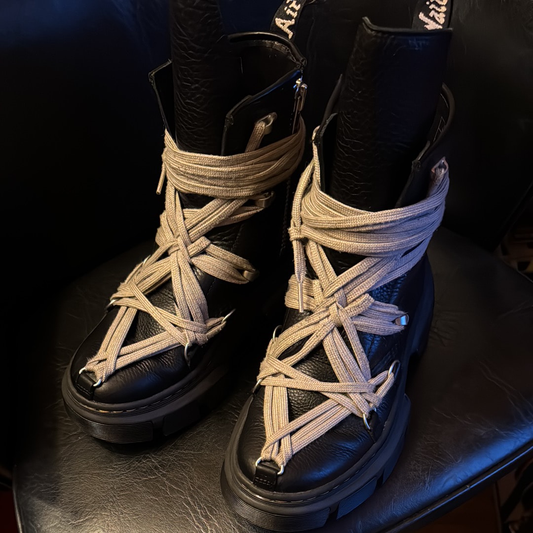 Rick Owens × Dr.Martens 1460 DMXL Mega Lace Boot "Black"