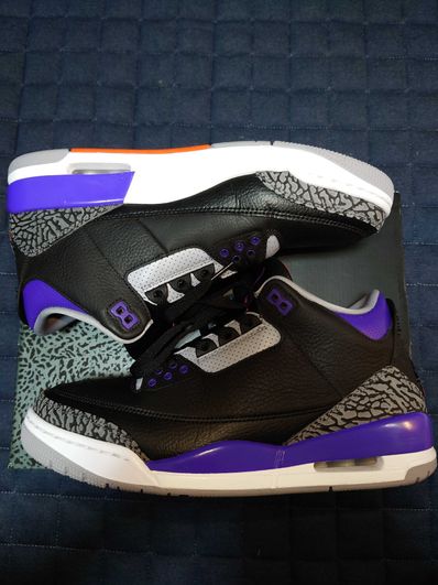 Nike Air Jordan 3 Retro "Black/Court Purple"