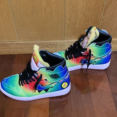 J Balvin × Nike Air Jordan 1 High OG "Rainbow"