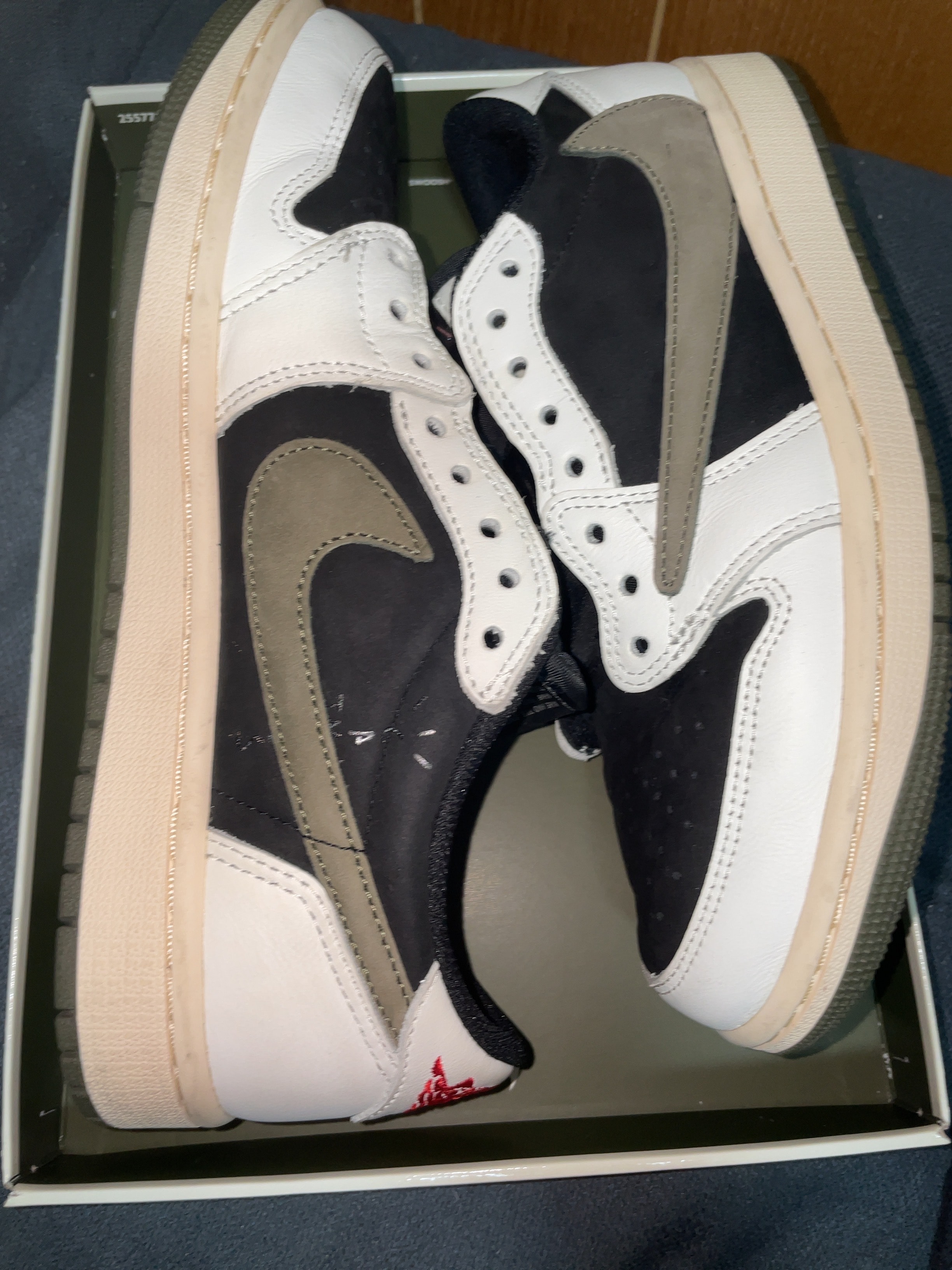Travis Scott × Nike Women's Air Jordan 1 Low OG "Medium Olive"