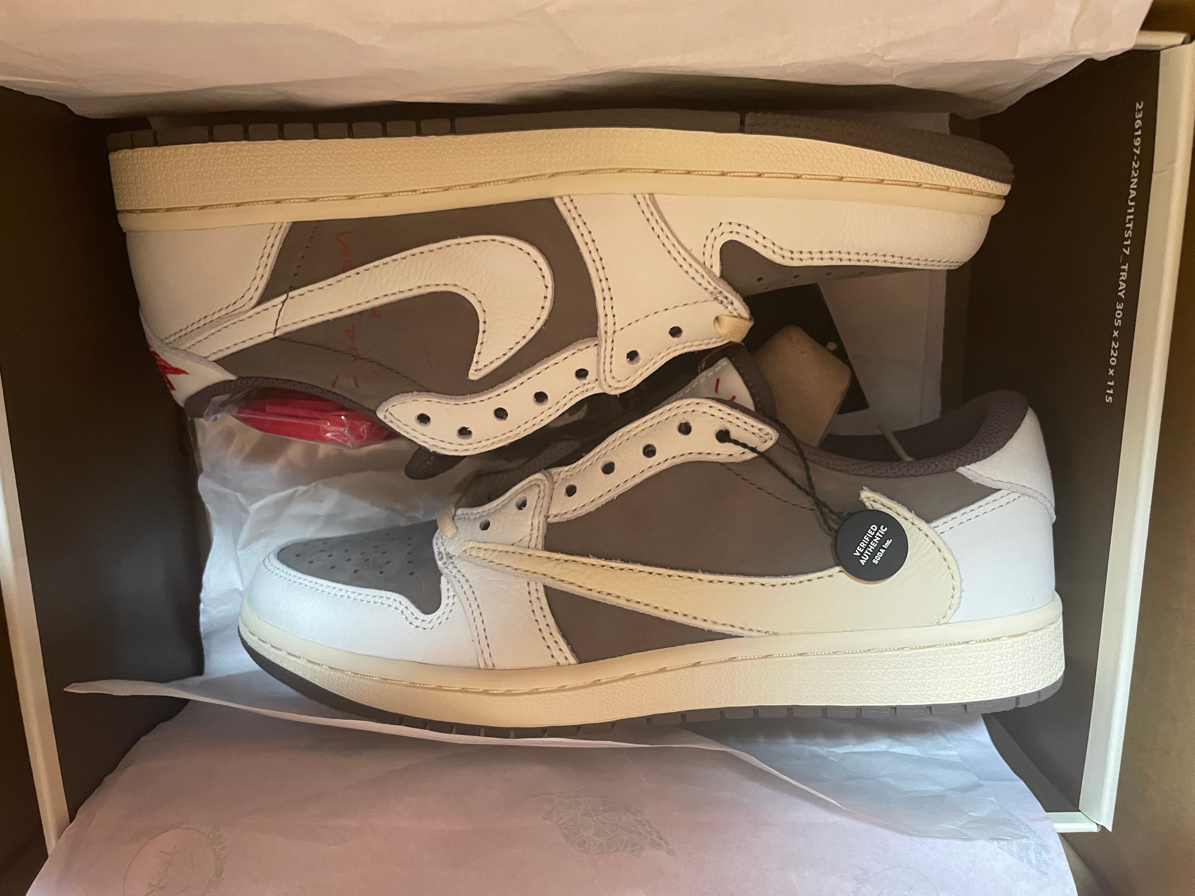 Travis Scott × Nike Air Jordan 1 Low OG SP "Reverse Mocha/Sail and Ridgerock"