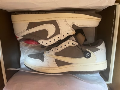 Travis Scott × Nike Air Jordan 1 Low OG SP "Reverse Mocha/Sail and Ridgerock"