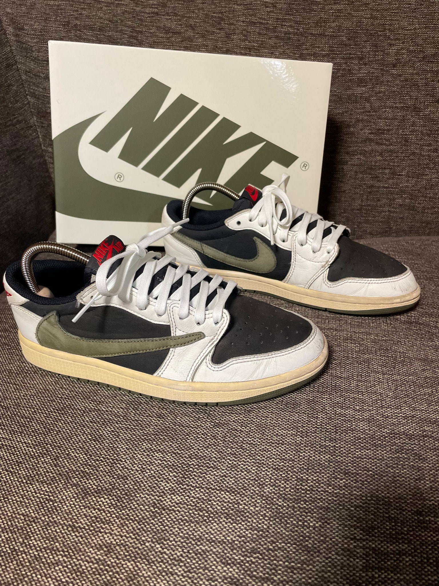 Travis Scott × Nike Women's Air Jordan 1 Low OG "Medium Olive"