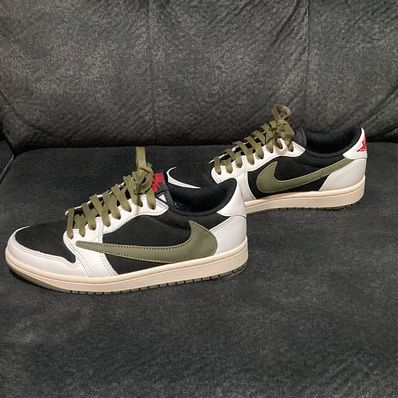 Travis Scott × Nike Women's Air Jordan 1 Low OG "Medium Olive"