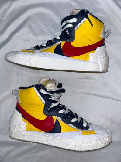 sacai × Nike Blazer Mid "Varsity Maize/Varsity Red"