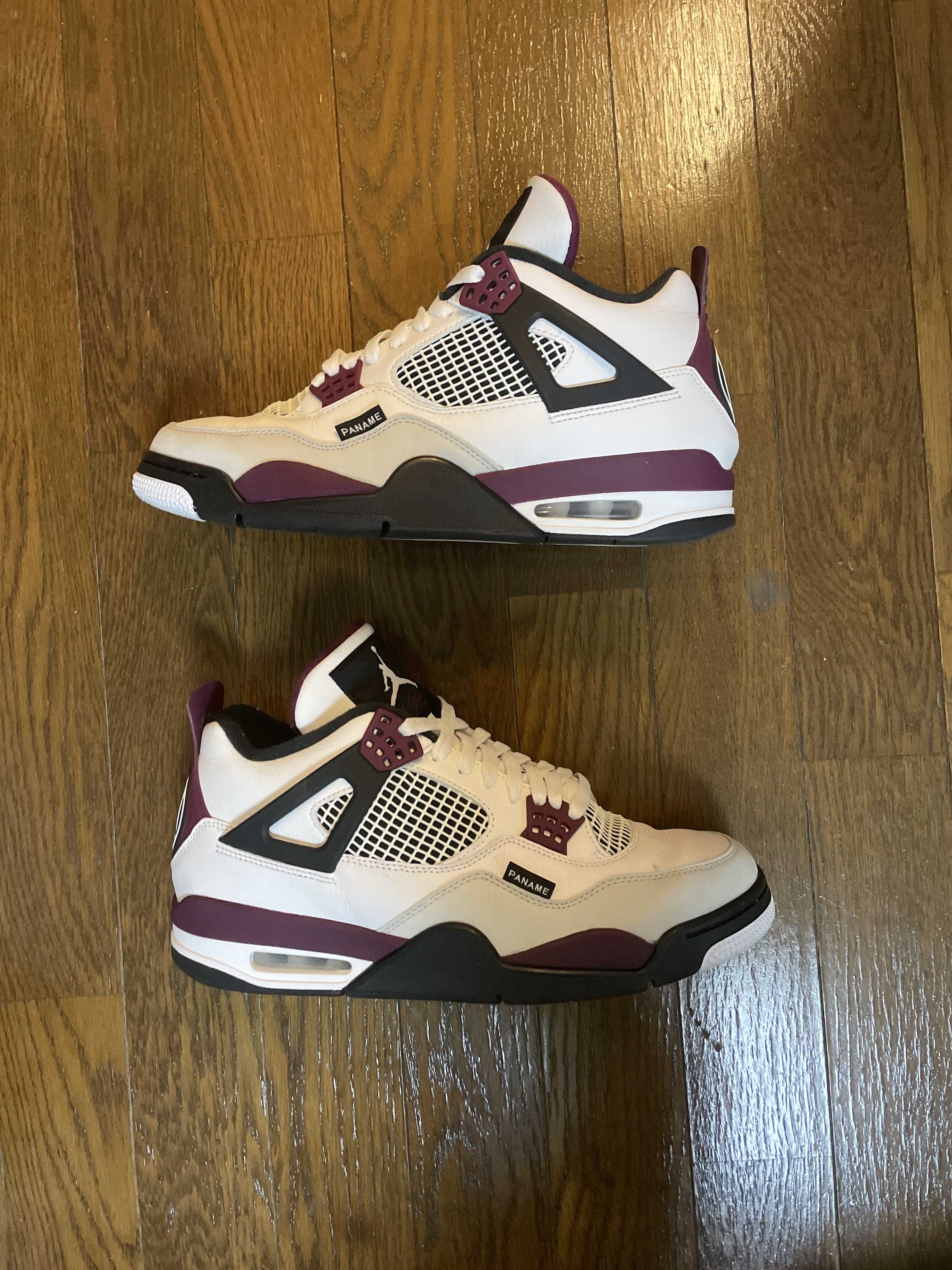 Paris Saint Germain ×Nike Air Jordan 4 Retro "White/Bordeaux/Neutral Gray"