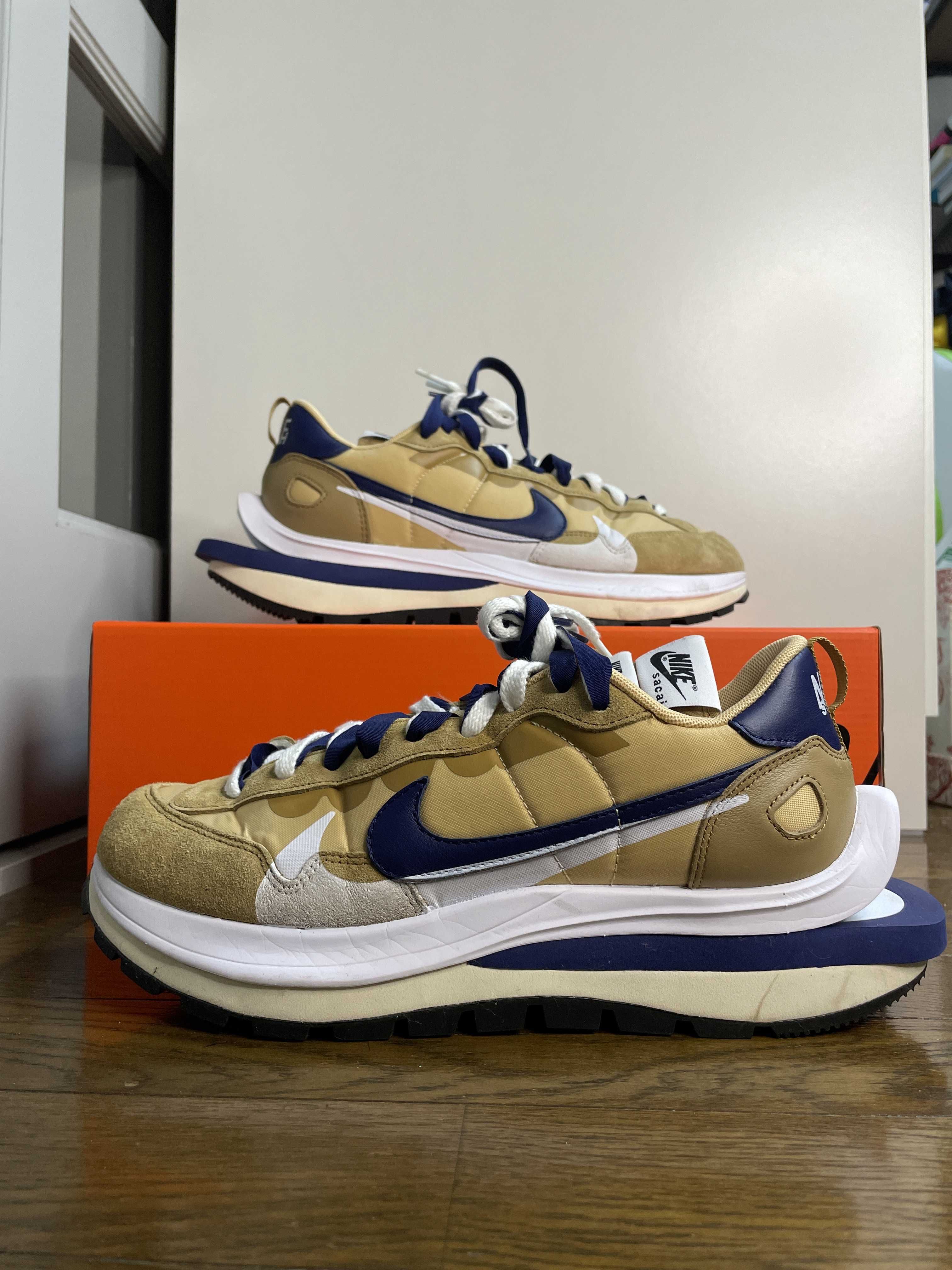 Sacai × Nike Vapor Waffle "Sesame And Blue Void"