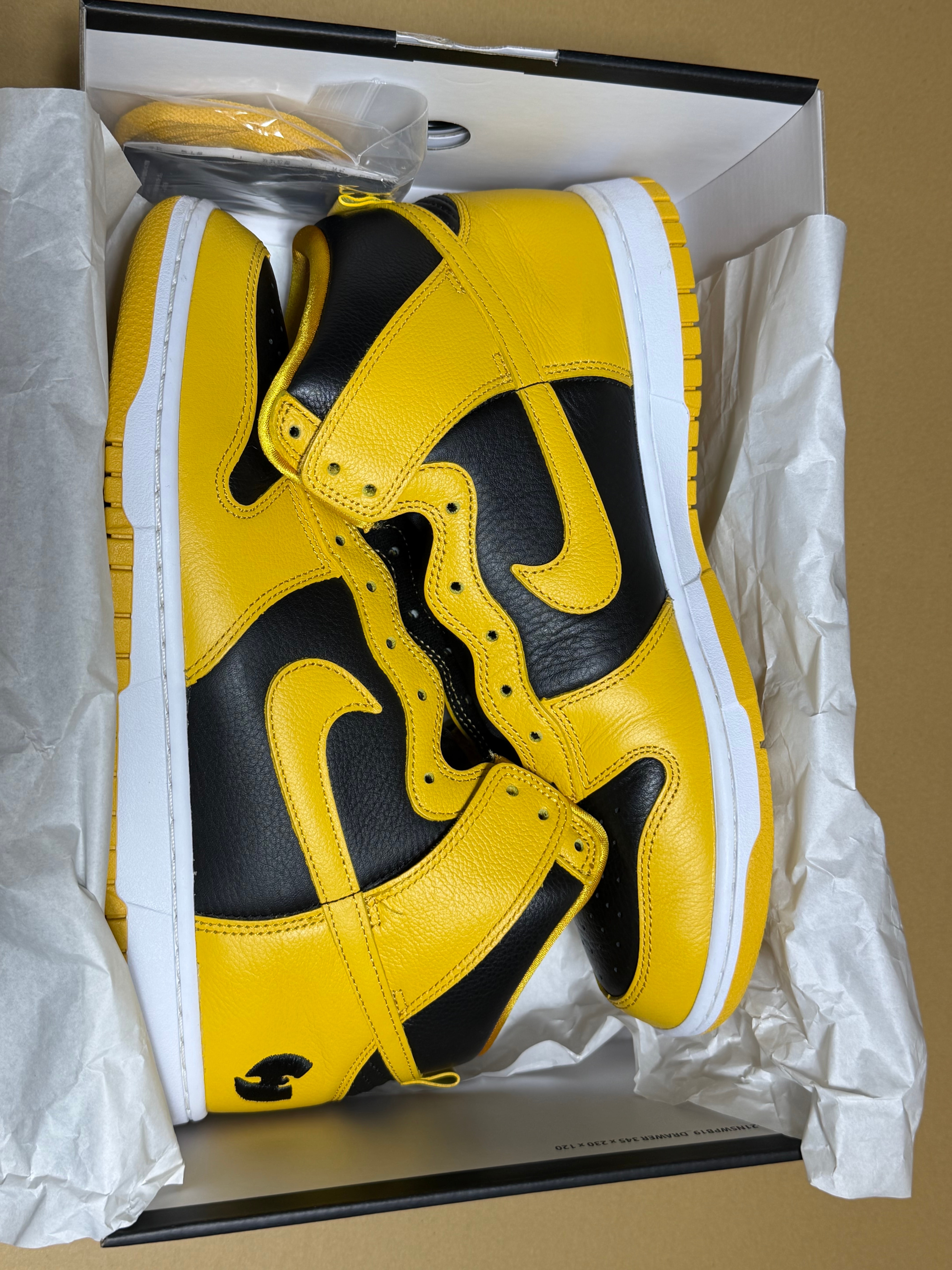 Wu-Tang Clan × Nike Dunk High Retro PRM "Black and Pollen"