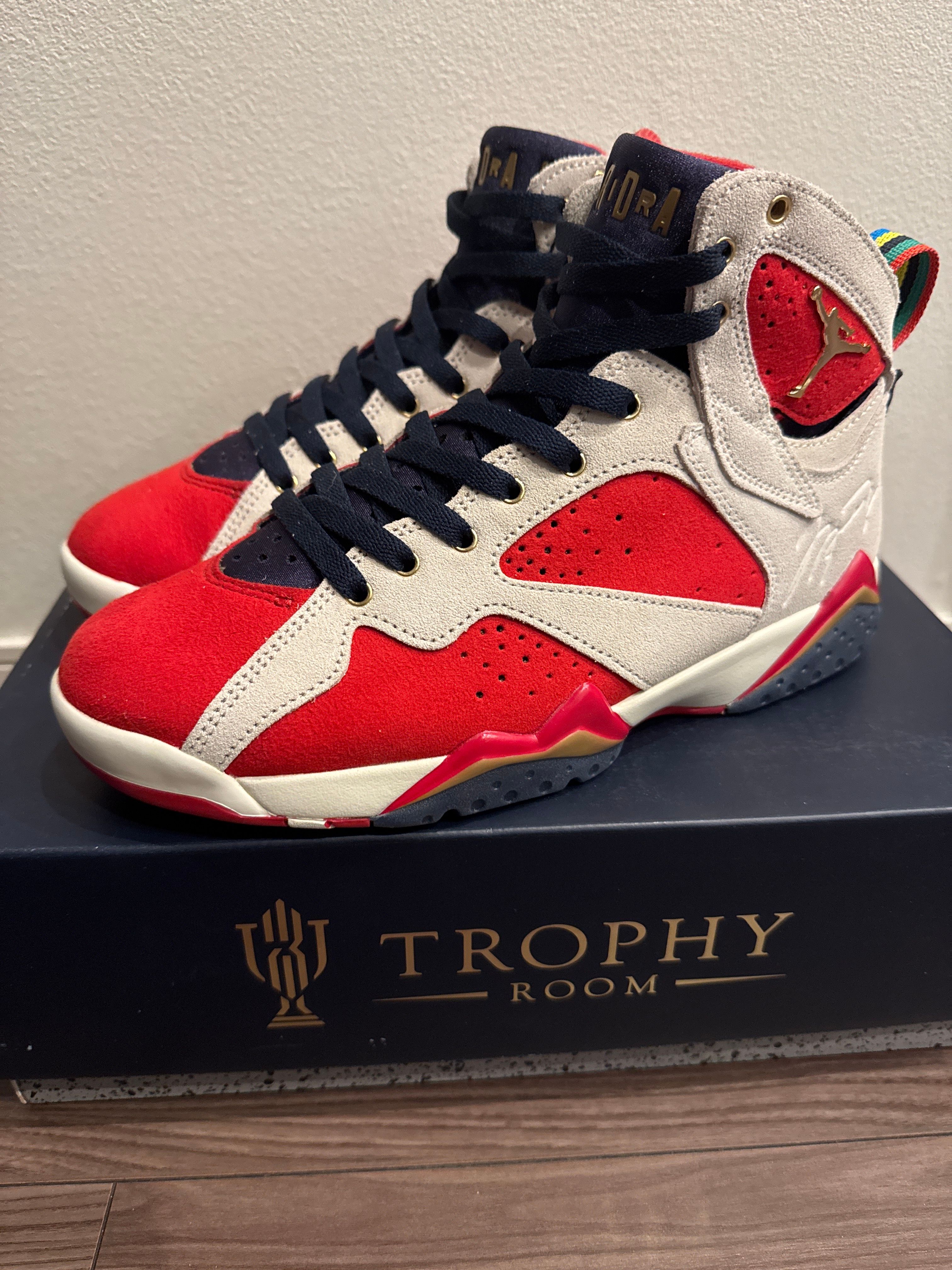 Trophy Room × Nike Air Jordan 7 "True Red and Obsidian"