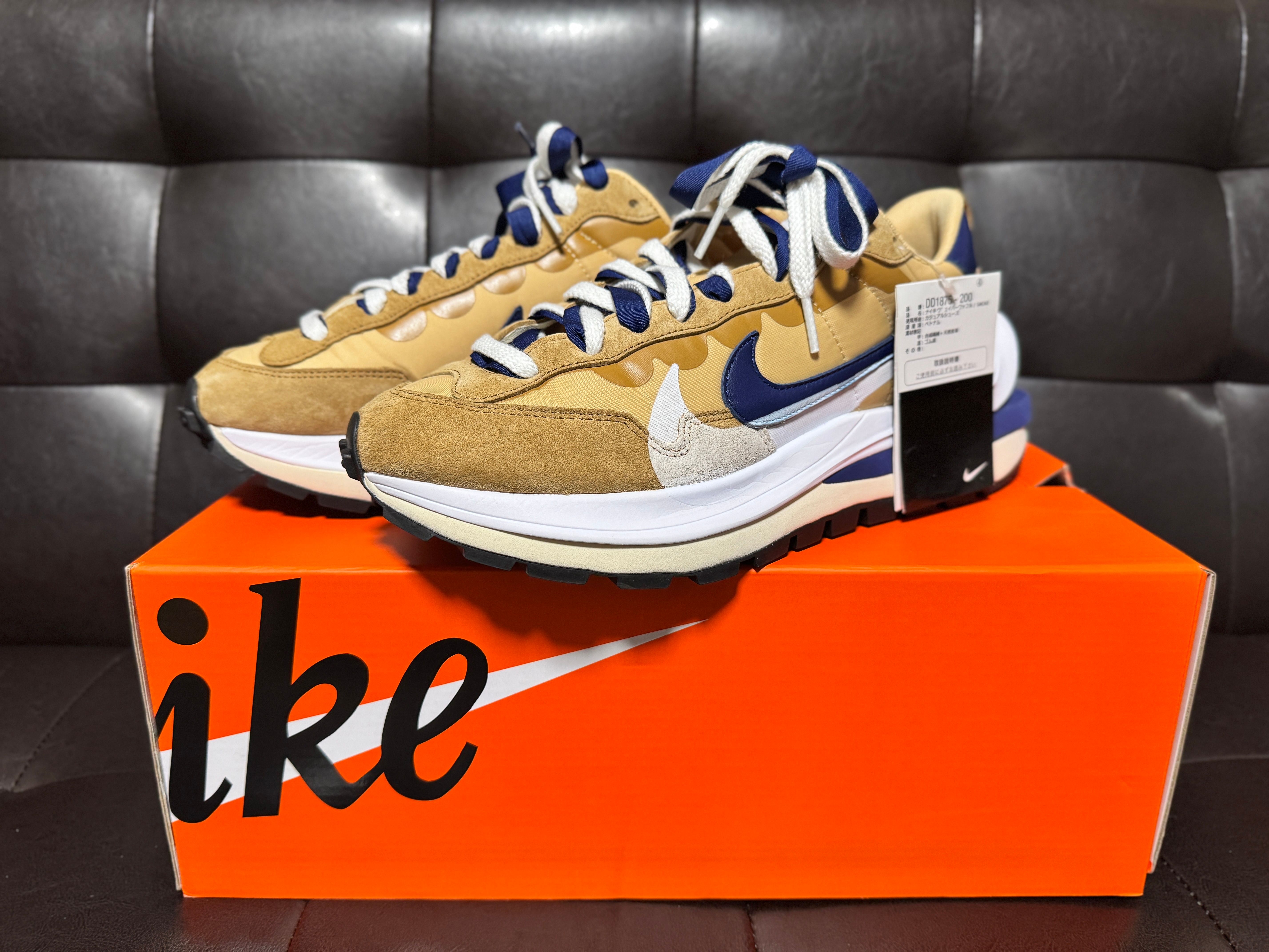 Sacai × Nike Vapor Waffle "Sesame And Blue Void"