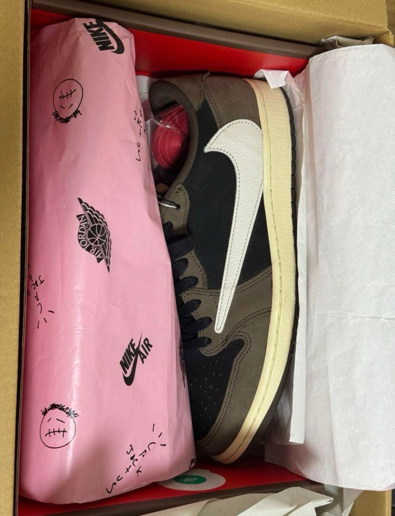 Travis Scott × Nike Air Jordan 1 Low OG SP-T  "Black/Dark Mocha"