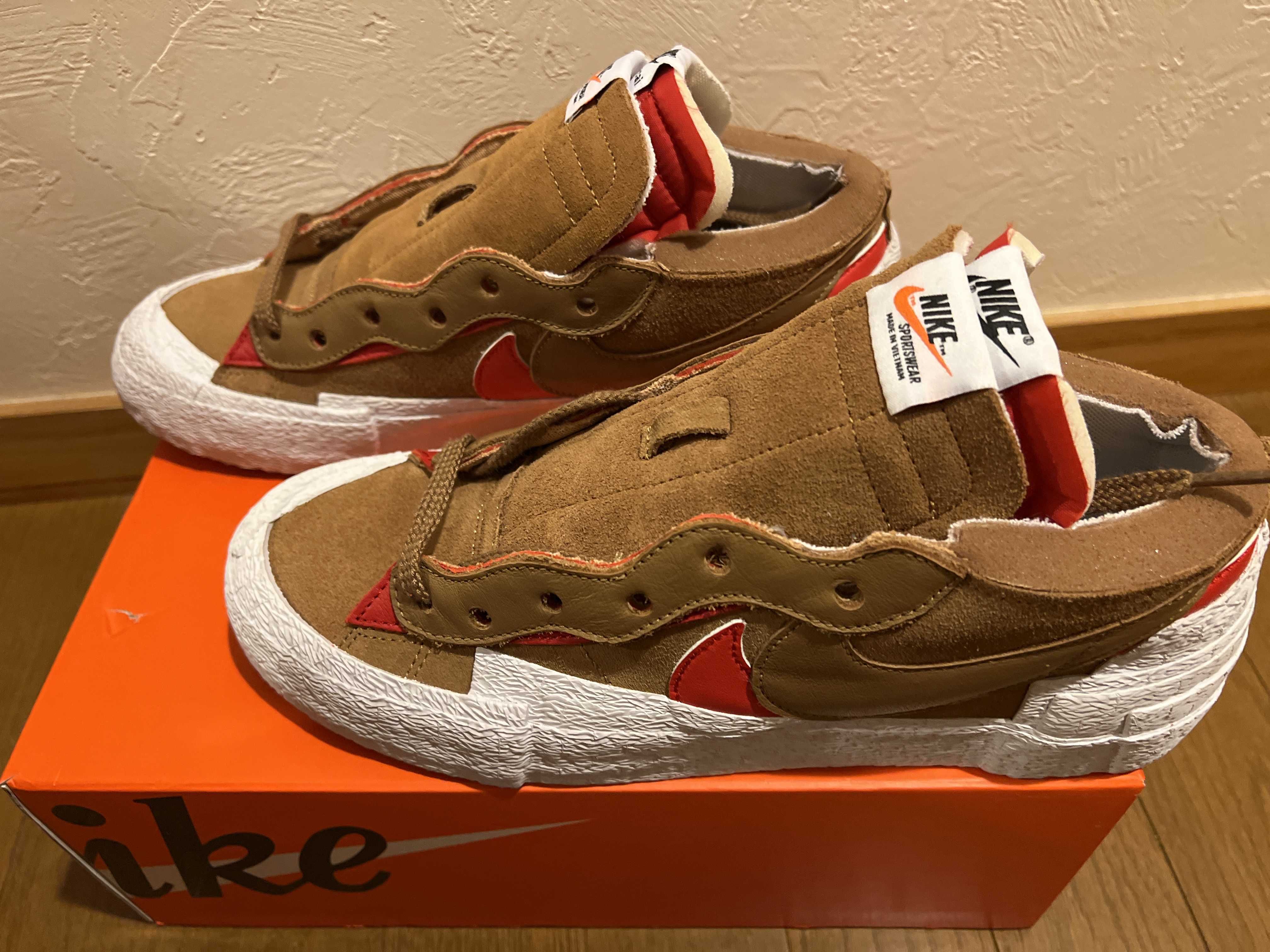 SACAI × NIKE BLAZER LOW "BRITISH TAN"